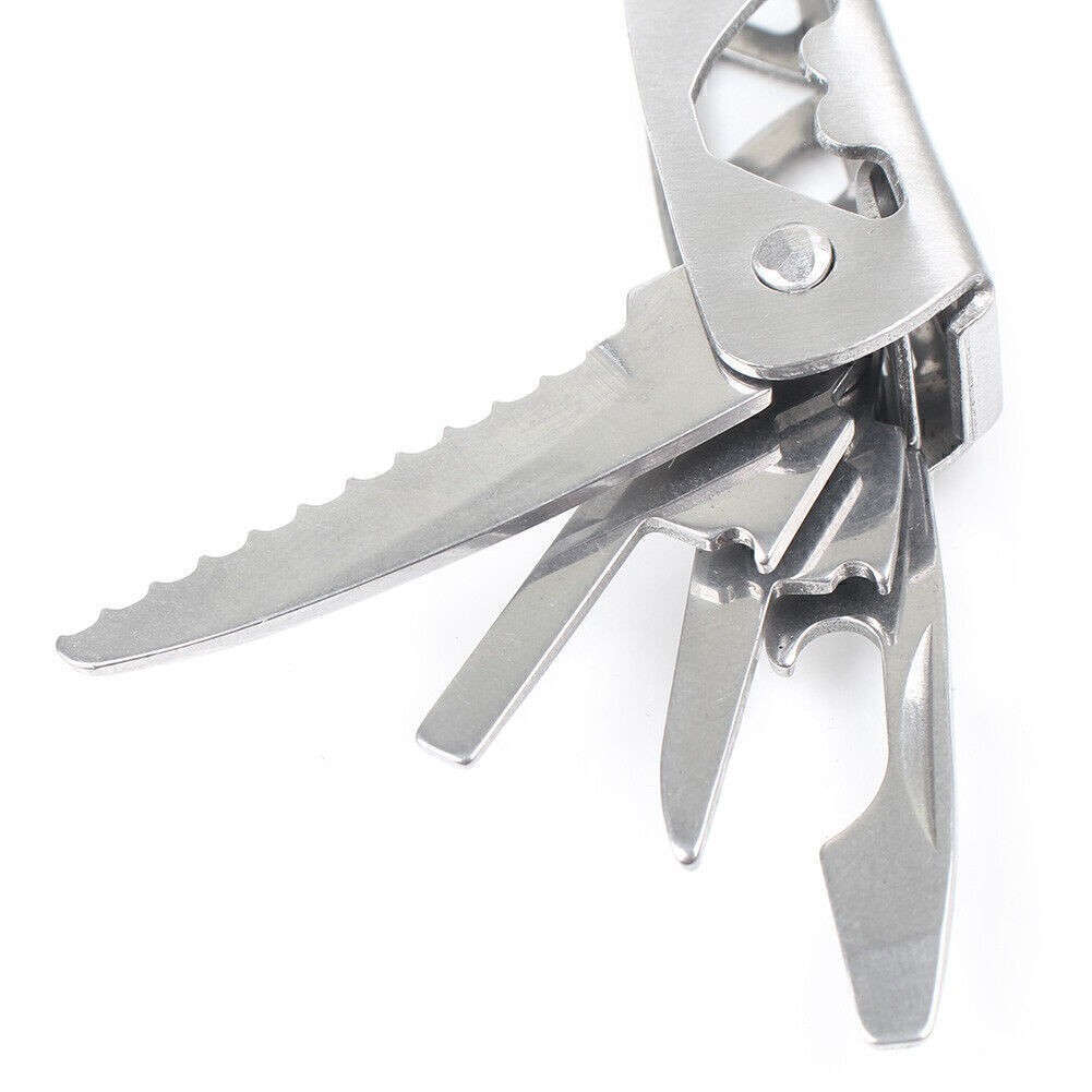 Outdoor Steel Multifunctional Pliers Tools Pocket Folding Screwdriver Knife EDC