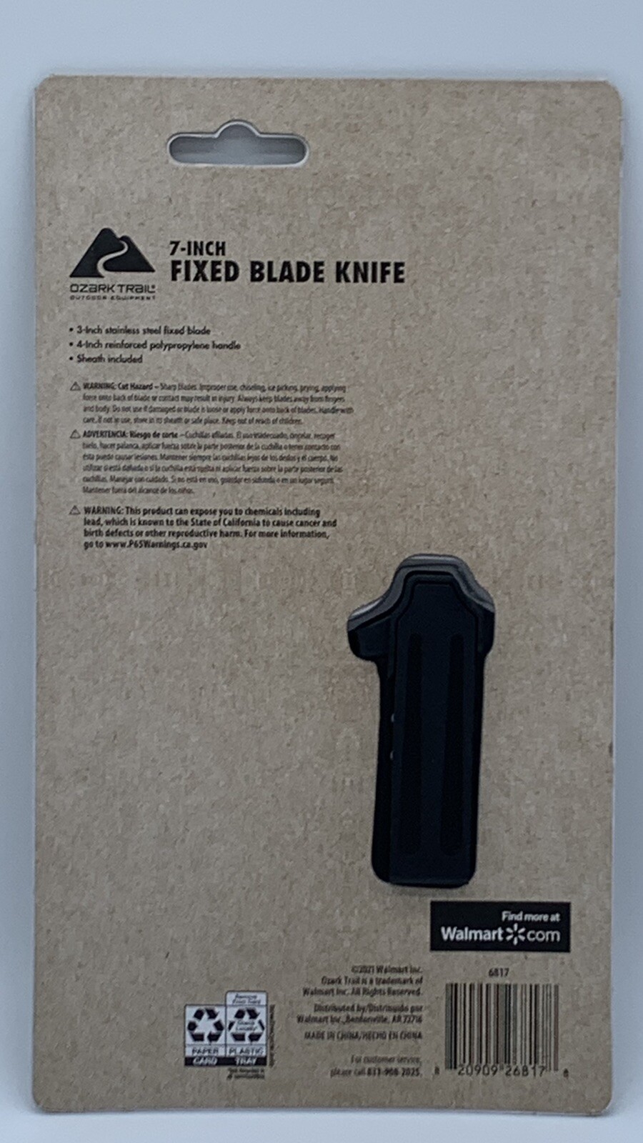 Ozark Trail 12 In 1 Multitool & 7″ Burgundy Stainless Steel Knife With Sheaths