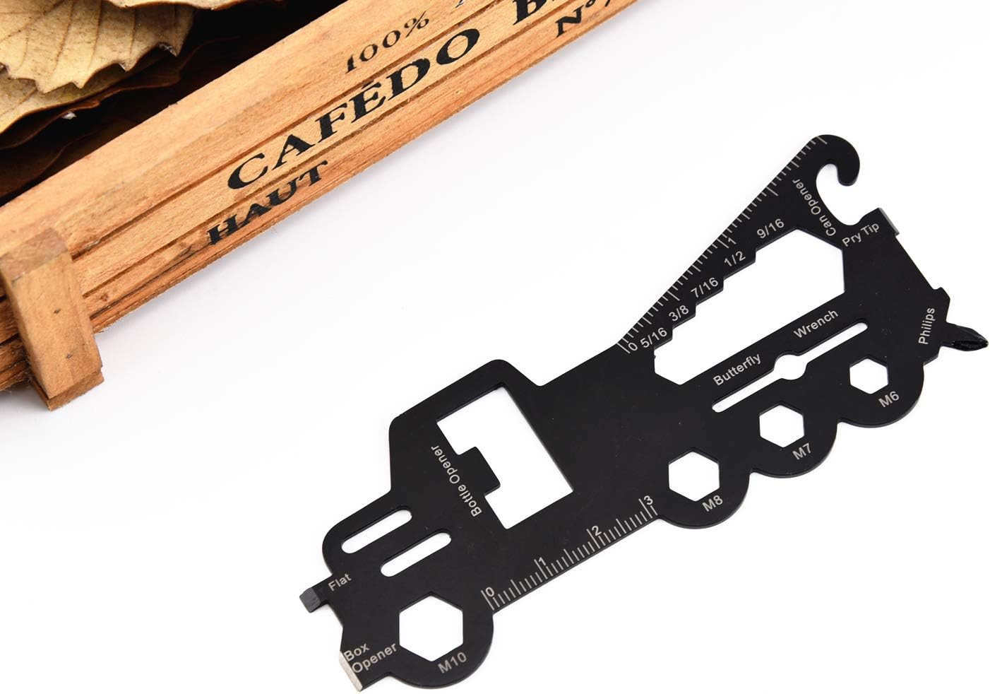 Multi-Tool Card with Durable, Compact Stainless Steel Construction for Hiking, K