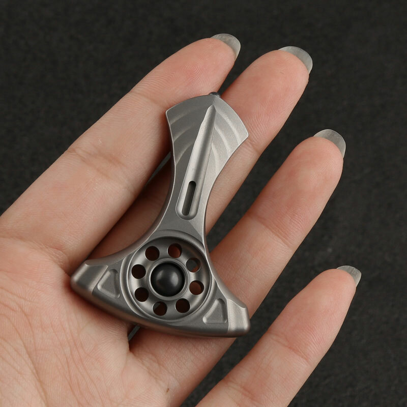 TC4 Titanium Keychain Necklace Pendant Bead Window Break Tool with Kydex Sheath