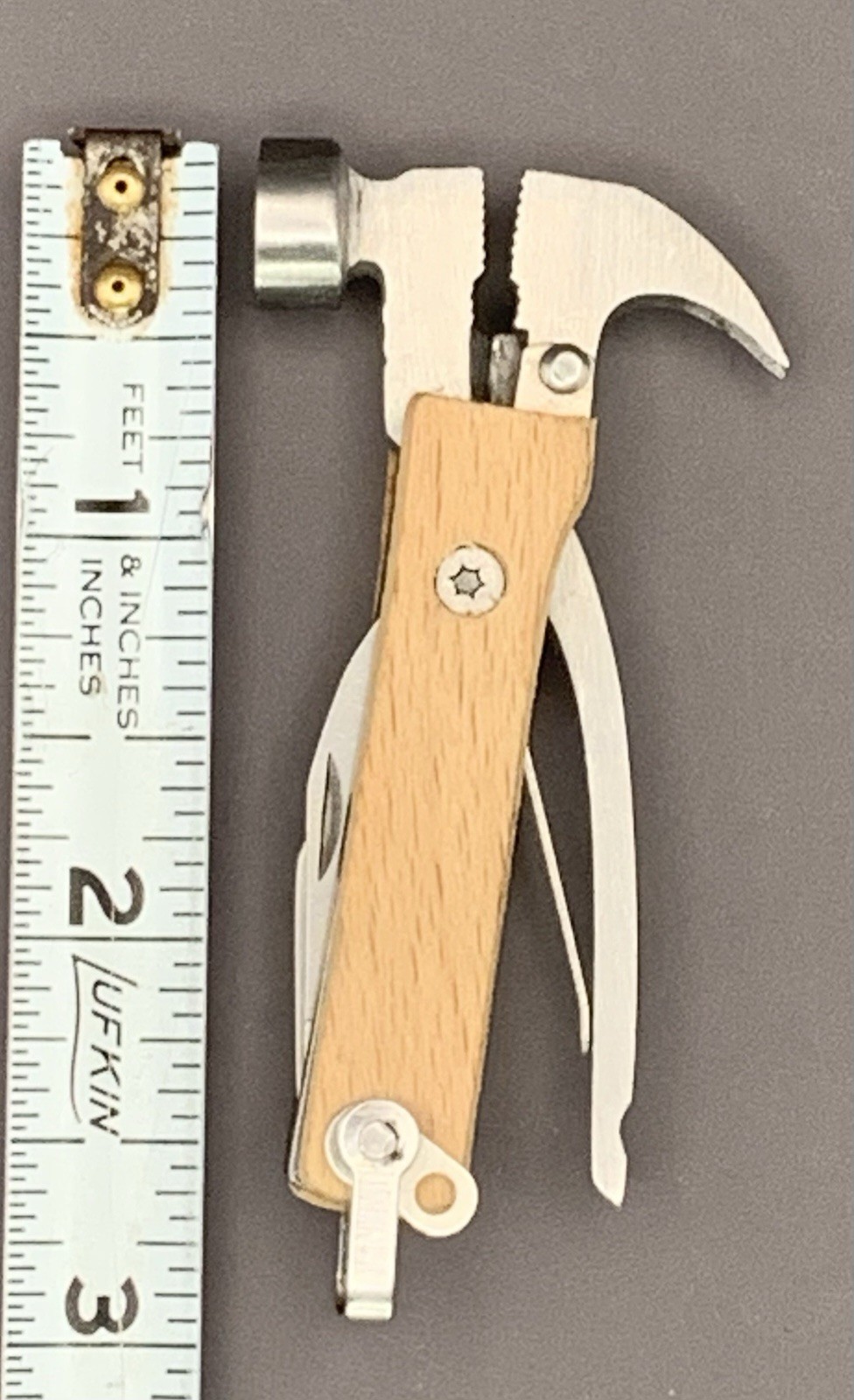 Mini Hammer Multi Tool 3”. Plier, Wire Cutter,Knife, Bottle Opener, Screw Driver