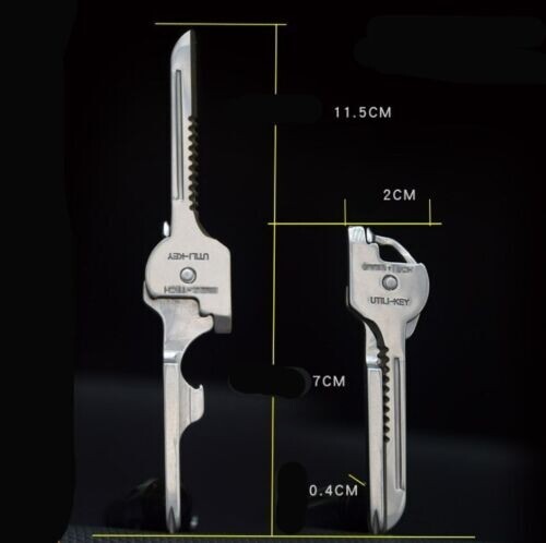 New 6 In 1 Mini Multifunction Foldable Knife Key Swiss Screwdriver Bottle Opener