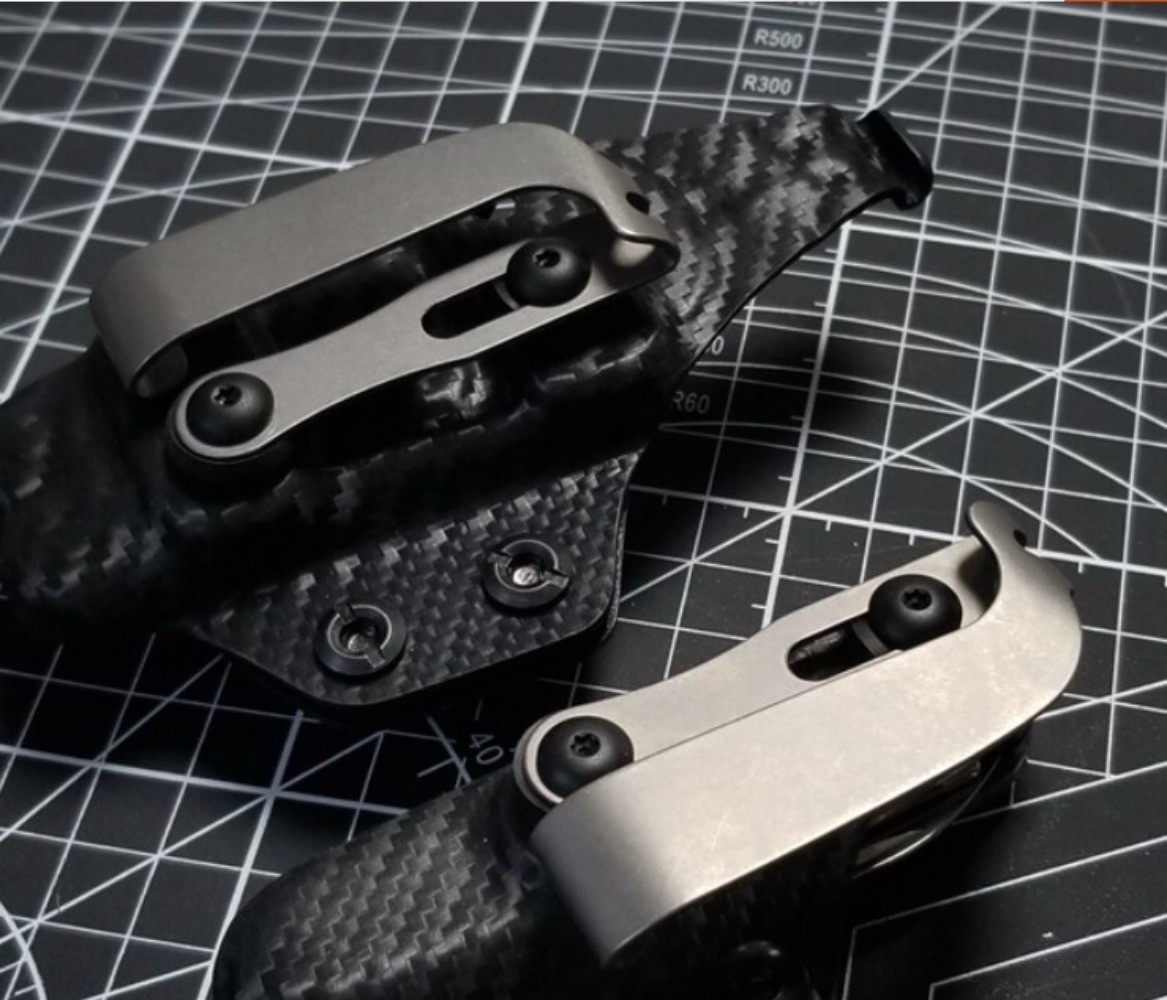 1 PC Titanium Alloy Pocket Clip Tool Back Clip EDC Small Outdoor Pocket Tool