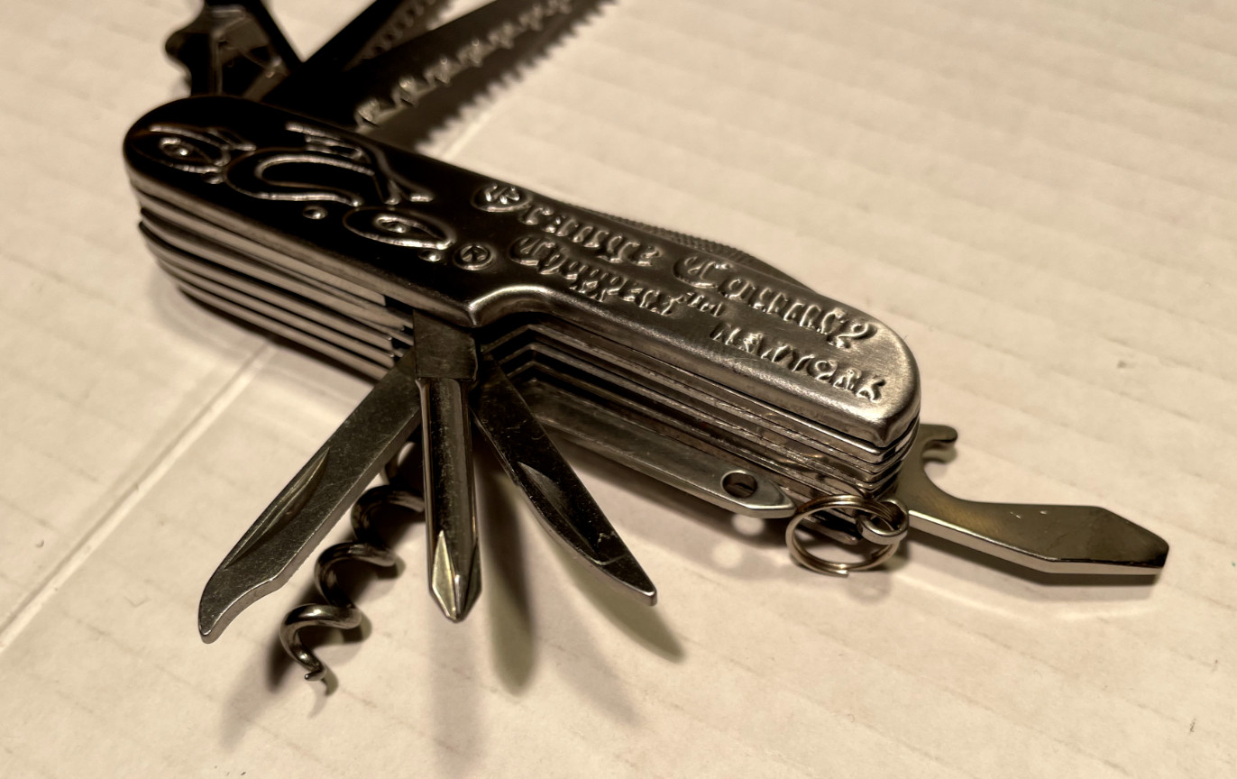 Rare Vintage Orange County Choppers Brand New York Multi-Function Pocket Knife