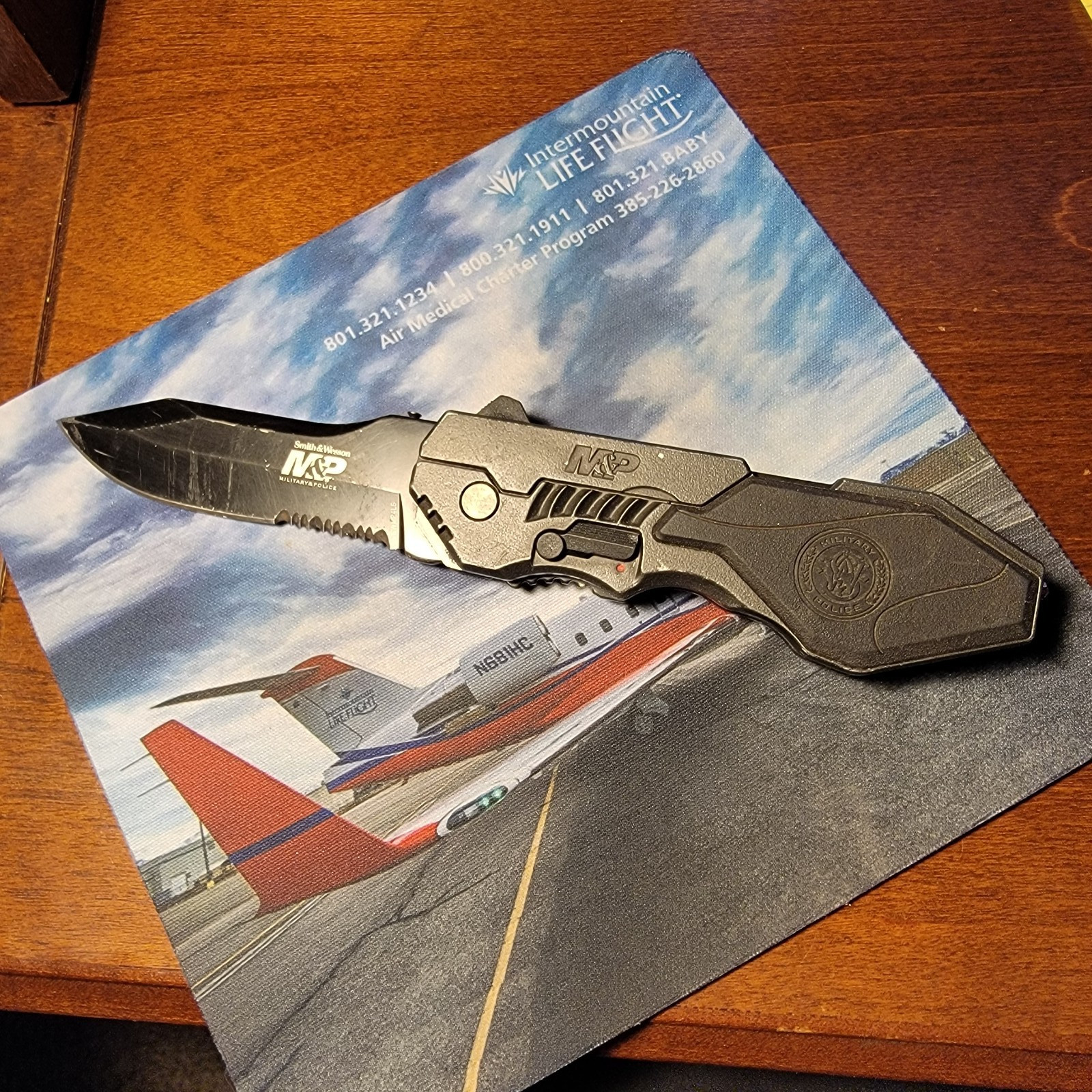 SMITH & WESSON M&P SWMP4LS KNIFE 8.5 INCH OPEN