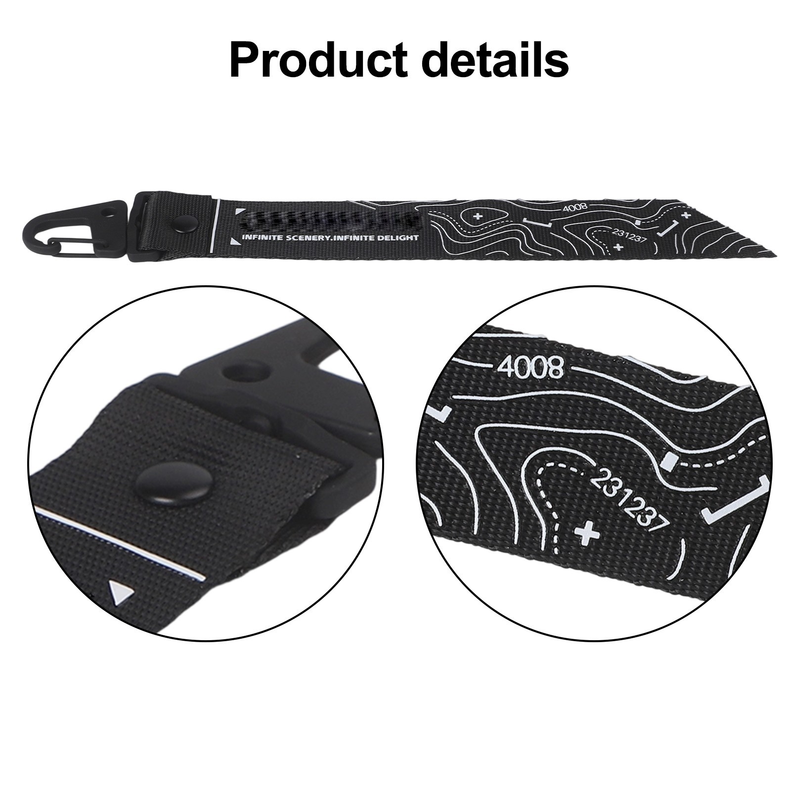 Imitation Nylon Lanyard with Zinc Alloy Buckle Perfect for Outdoor Use