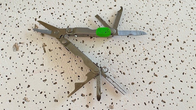 Leatherman Micra PATS PEND MultiTool StainlessSteel Scissors,Knife,Opener Bottle