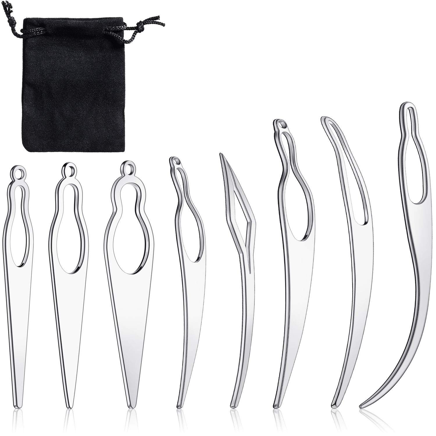 Loc Retightening Tool 8 Pcs Interlocking Tool for Dreadlocks Maintenance