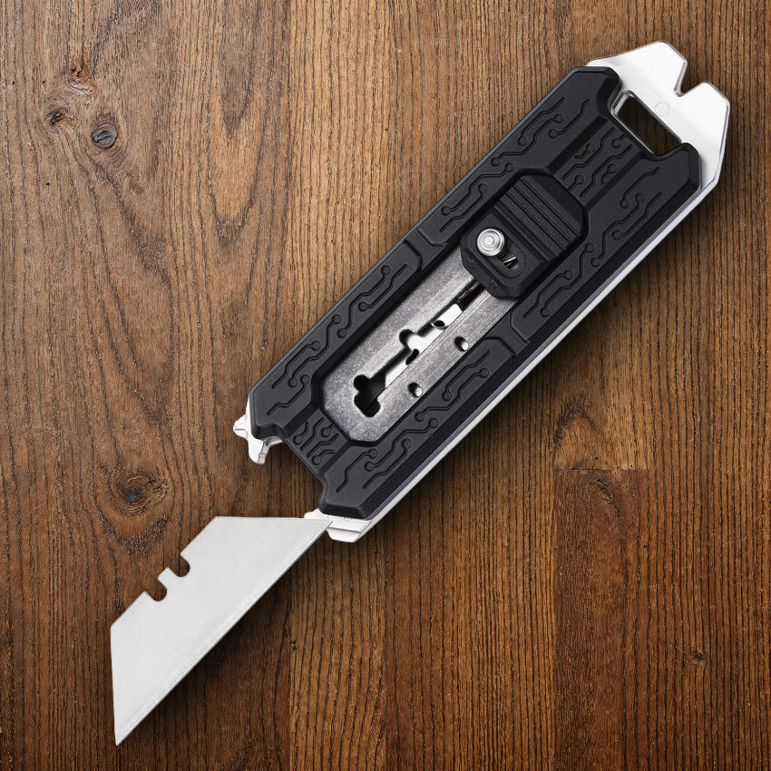 NexTool Explorer E20 Multi Tool w/Replaceable SK5 Blade Black Aluminum Handles