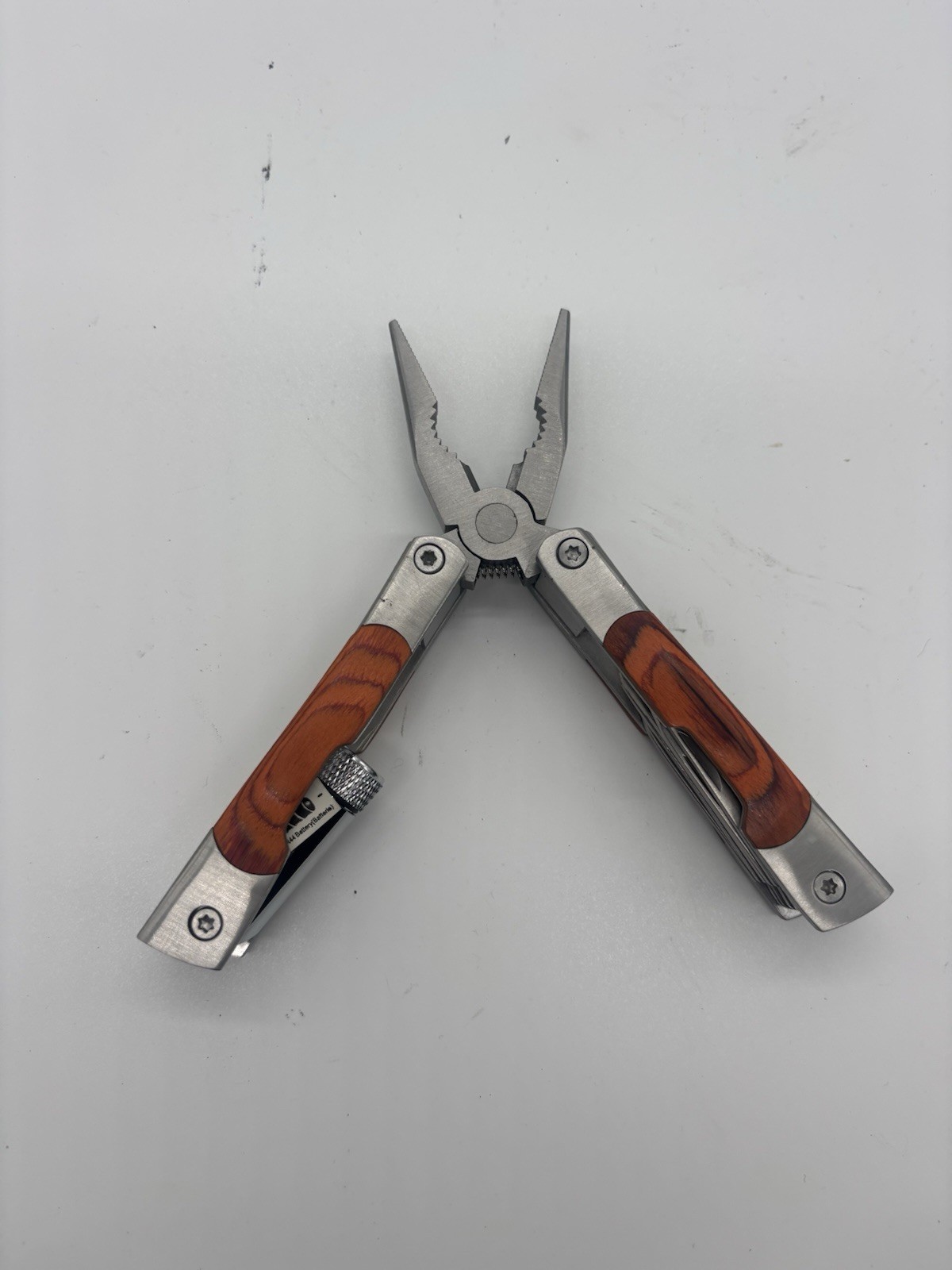 NRA Multi Tool – 4.5″ With Sheaf – Pliers, Knife, Can Opener & More – CLEAN