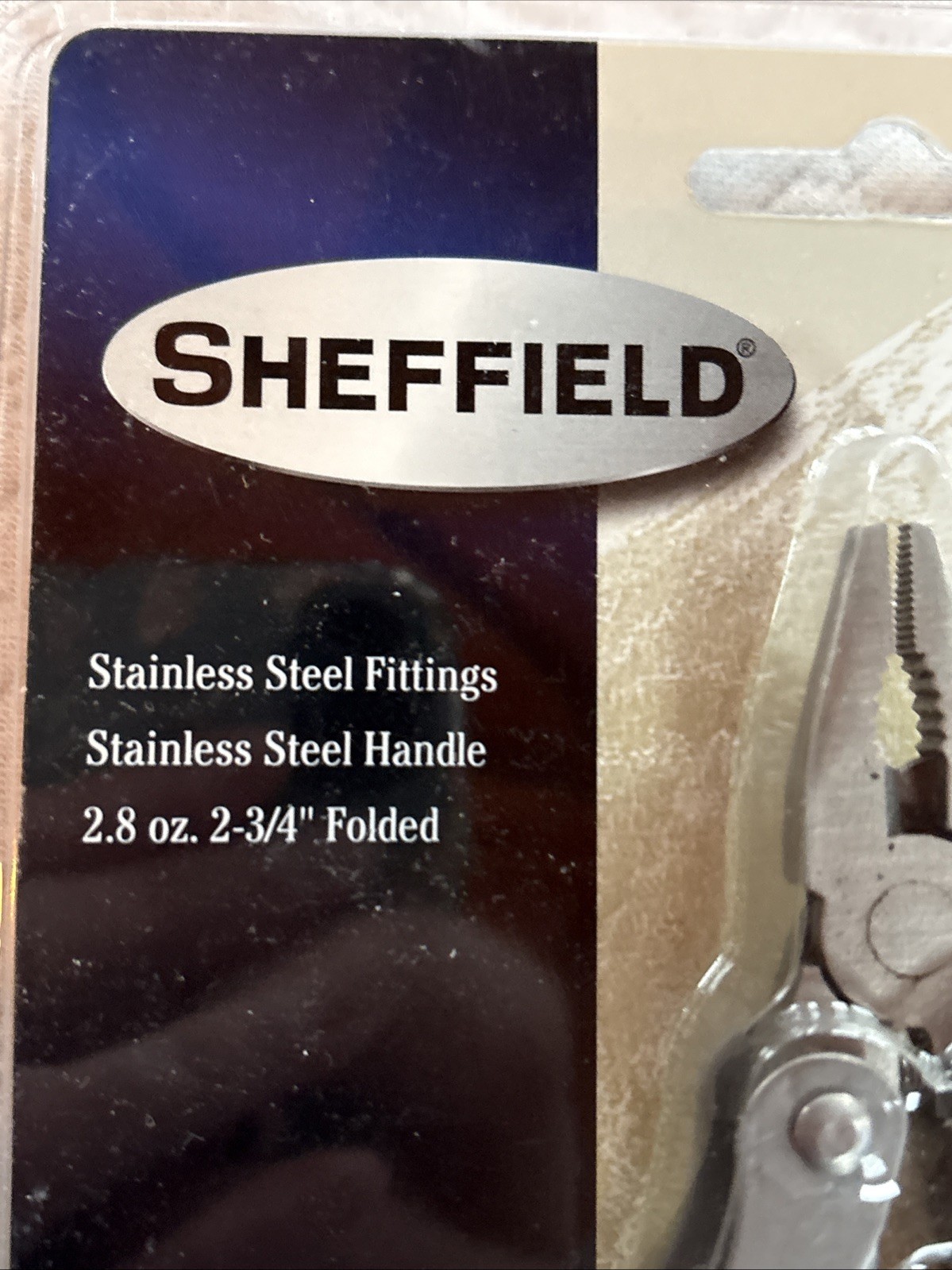 Sheffield 12-in-1 Multi-Tool – New, Sealed on Card. Includes Carrying Case.