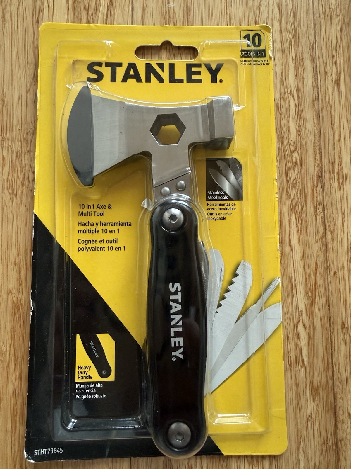 Stanley 10 in 1 Axe & Multi Tool Hatchet Hammer Knife Camping Tool BRAND NEW