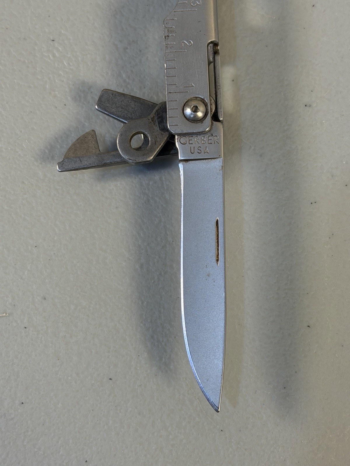 VTG Rare Gerber Multi Plier Folding Multi Tool W/ Sheath Early Model Very Nice