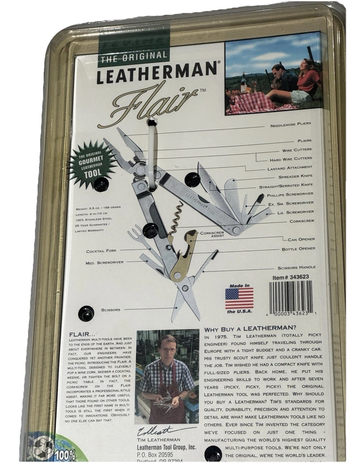 Rare Leatherman Flair Multi Tool NOS New Sealed Blister Retired USA Made 🔥