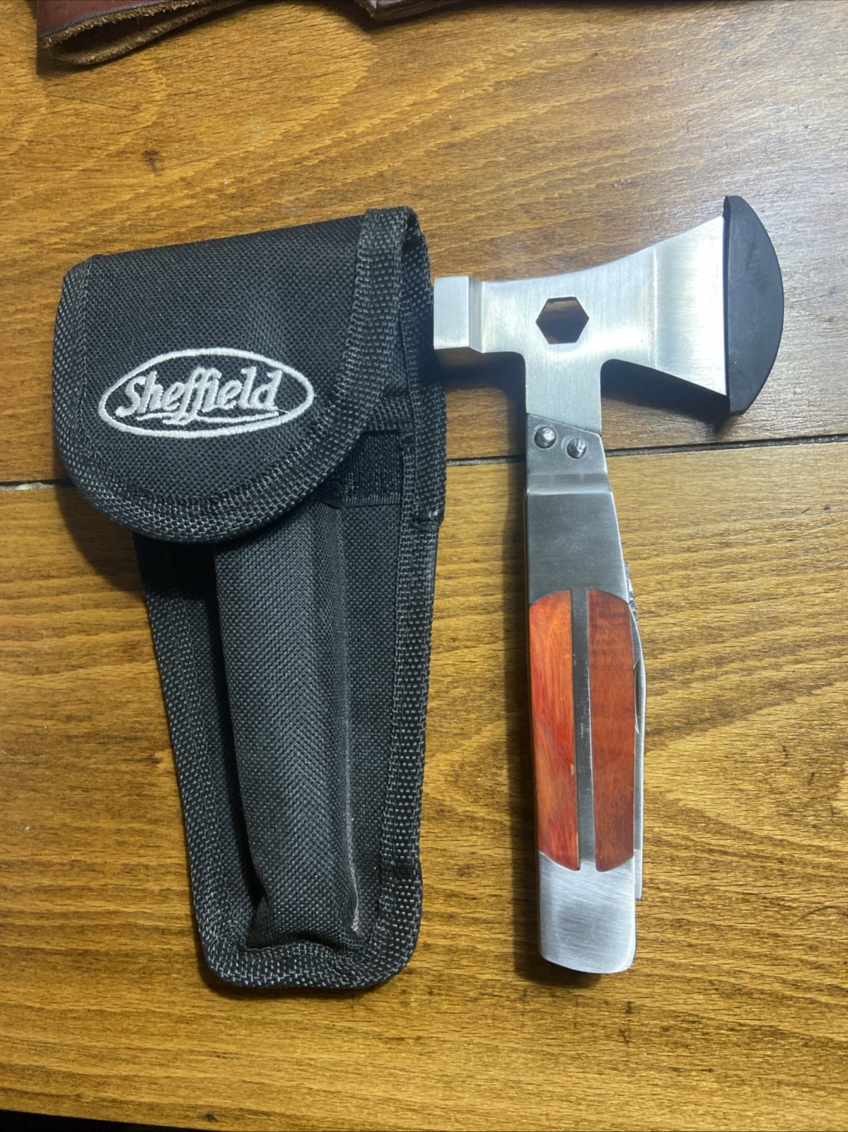 Sheffield Camper Hatchet Multi-Tool Combo and a Nylon Sheath