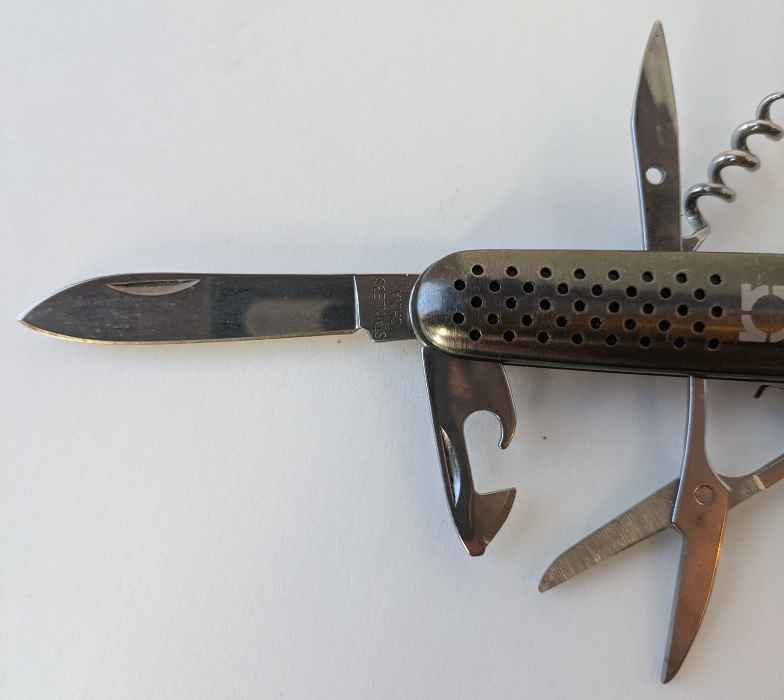 Stainless Steel Muti-Purpose Function Folding Pocket Knife 6 in One Tool