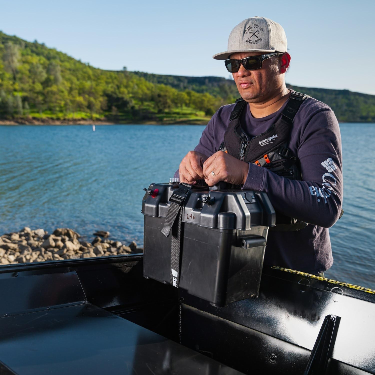 Newport Trolling Motor Smart Battery Box Power Center with USB and DC Ports, …