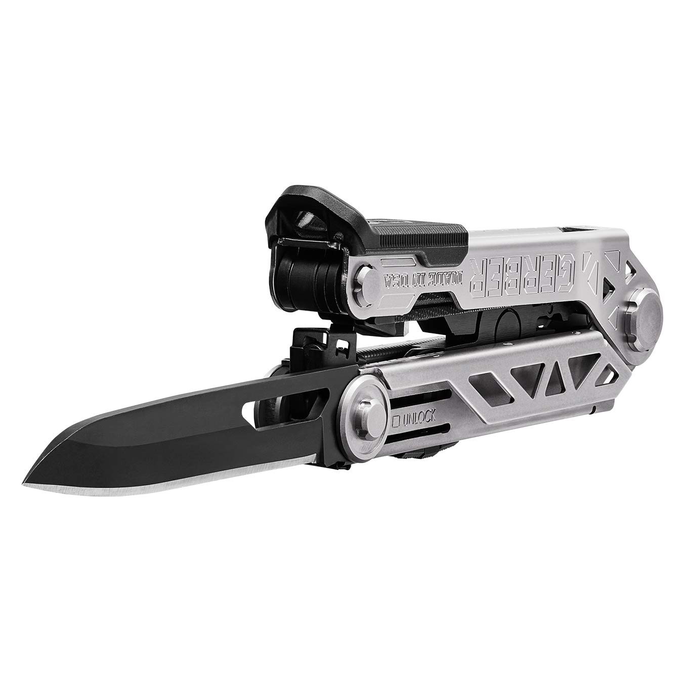 Gerber Gear Center-Drive Multitool – Includes 3.25” Outboard Knife, Pliers, Pry