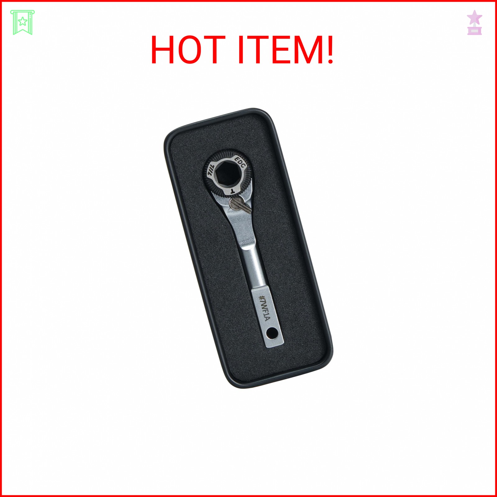 711L EDC Ratchet Wrench for Leatherman Multitools MK2 – Compact Flat End Screwdr
