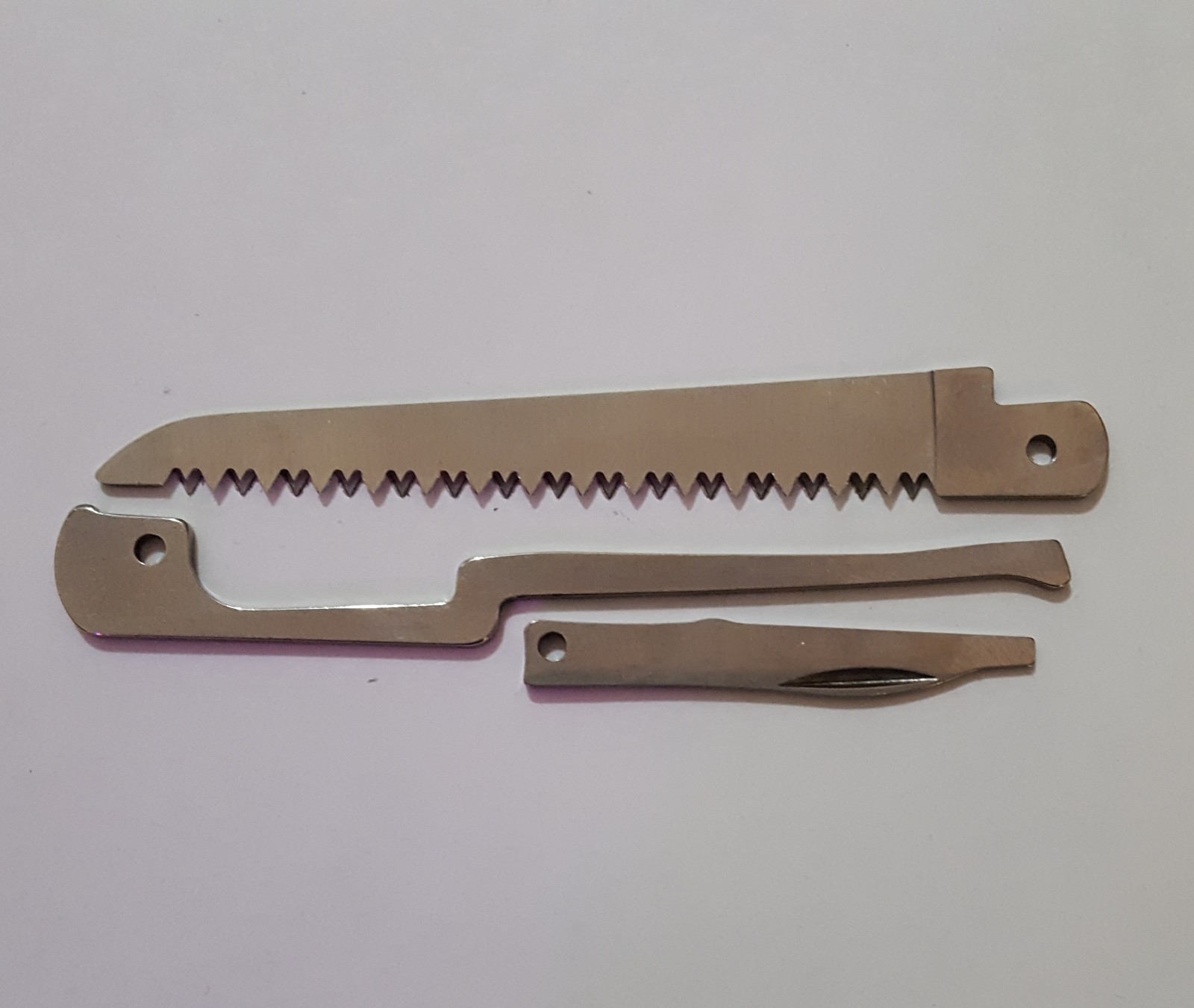 91mm Victorinox Parts- Wood Saw Layer- Spring & Screwdriver- Custom SAK