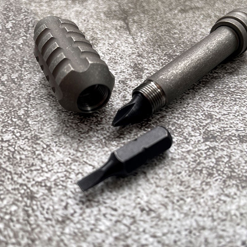 New Titanium Alloy Screwdriver Portable Gadget Cross Bit Riding EDC Multi-Tools