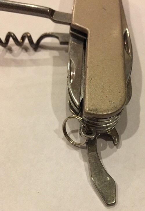 Sheffield Stainless Steel Multi Tool Pocket Knife. Chrome Cork Screw Screw Drive