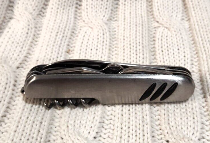 Stainless Steel 7-In-1 Multi Tool Folding Pocket Knife Camping Outdoor