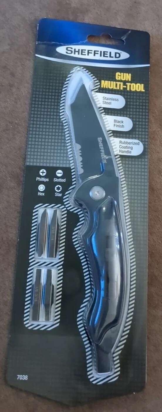 NEW SHEFFIELD Gun Multi-Tool Knife