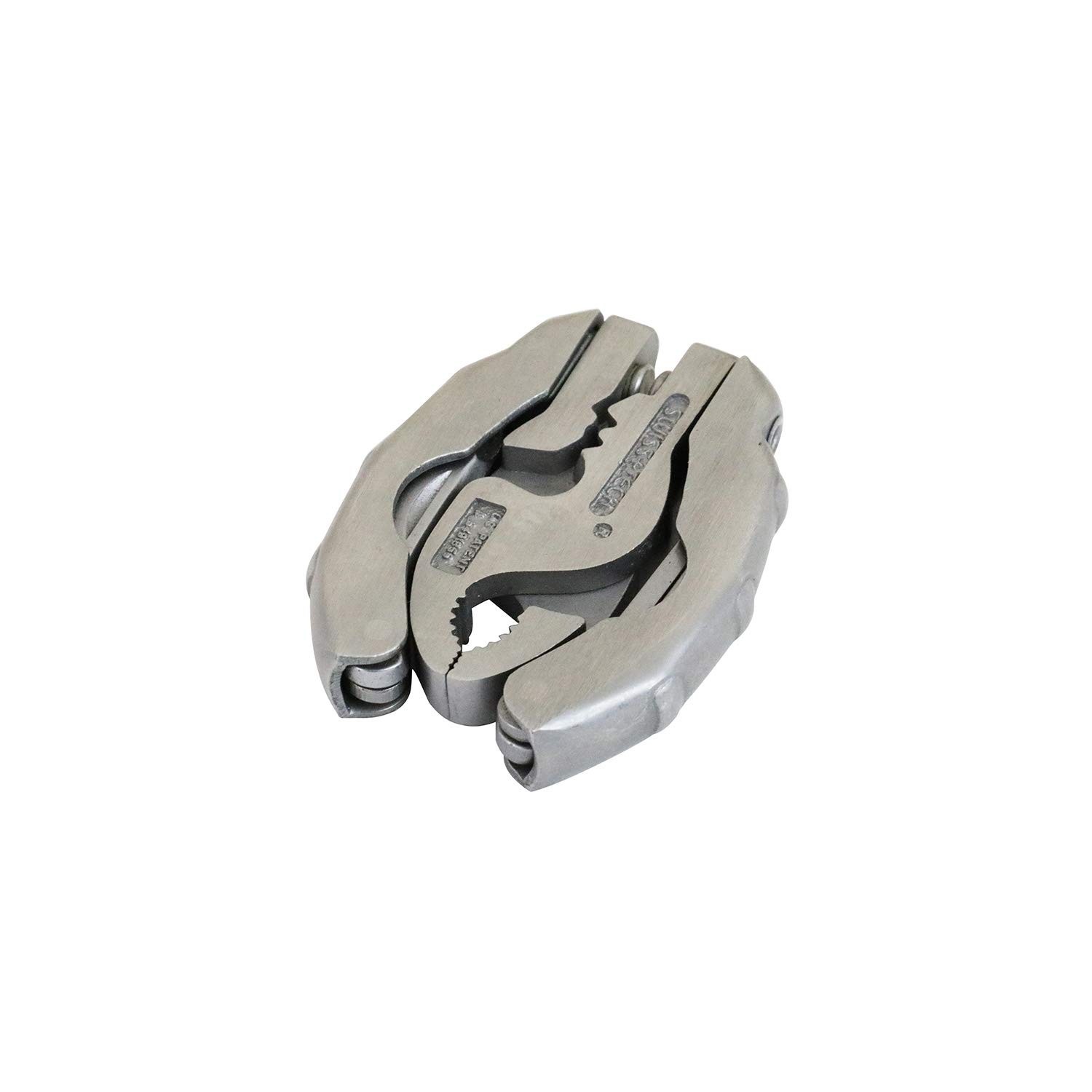 Swiss+Tech ST50016 Polished SS 9-in-1 Micro Pocket Multitool with Screwdrivers,