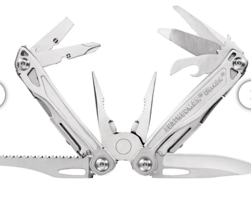 Leatherman Sidekick silver W/14 Told And Heavy Duty Nylon Sheath NIB