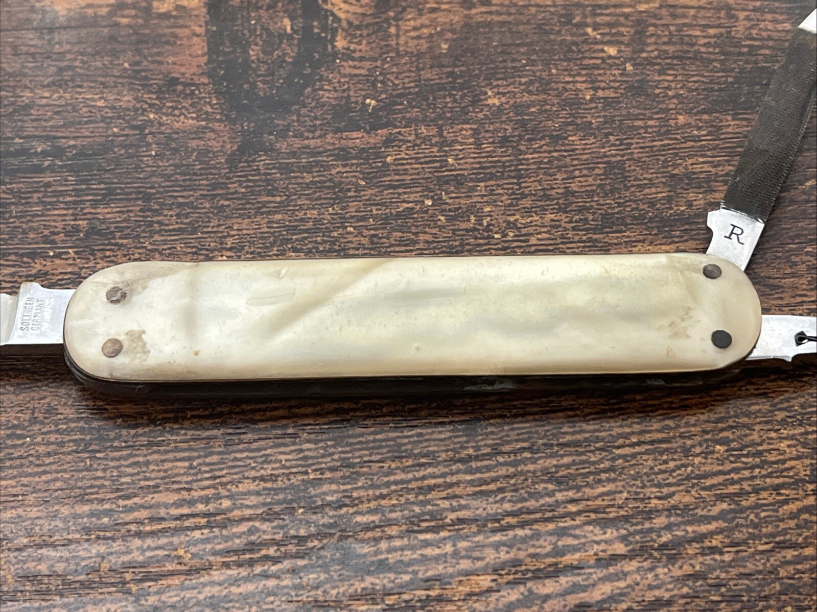 Vintage Solingen Germany Pocket Knife Koenig Iron Works Houston TX Collectible