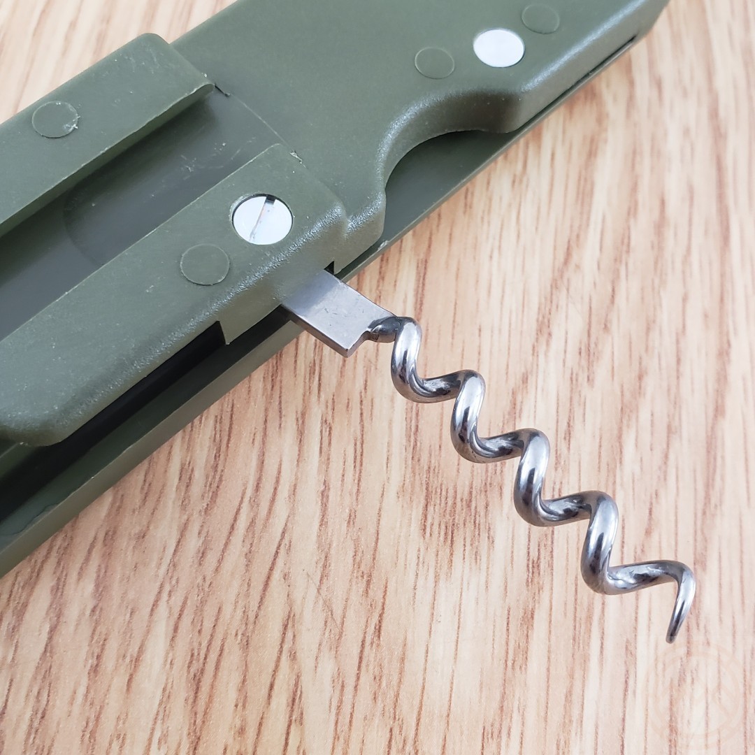 TB Outdoor French Army Camp MultiTool Knife Small Blade Green ABS Handle TBO056