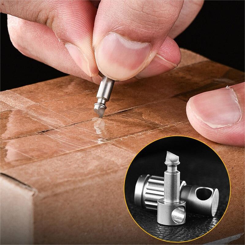 Titanium Quick Release Swivel Keychain EDC Car Key Holder with Double Key Rings