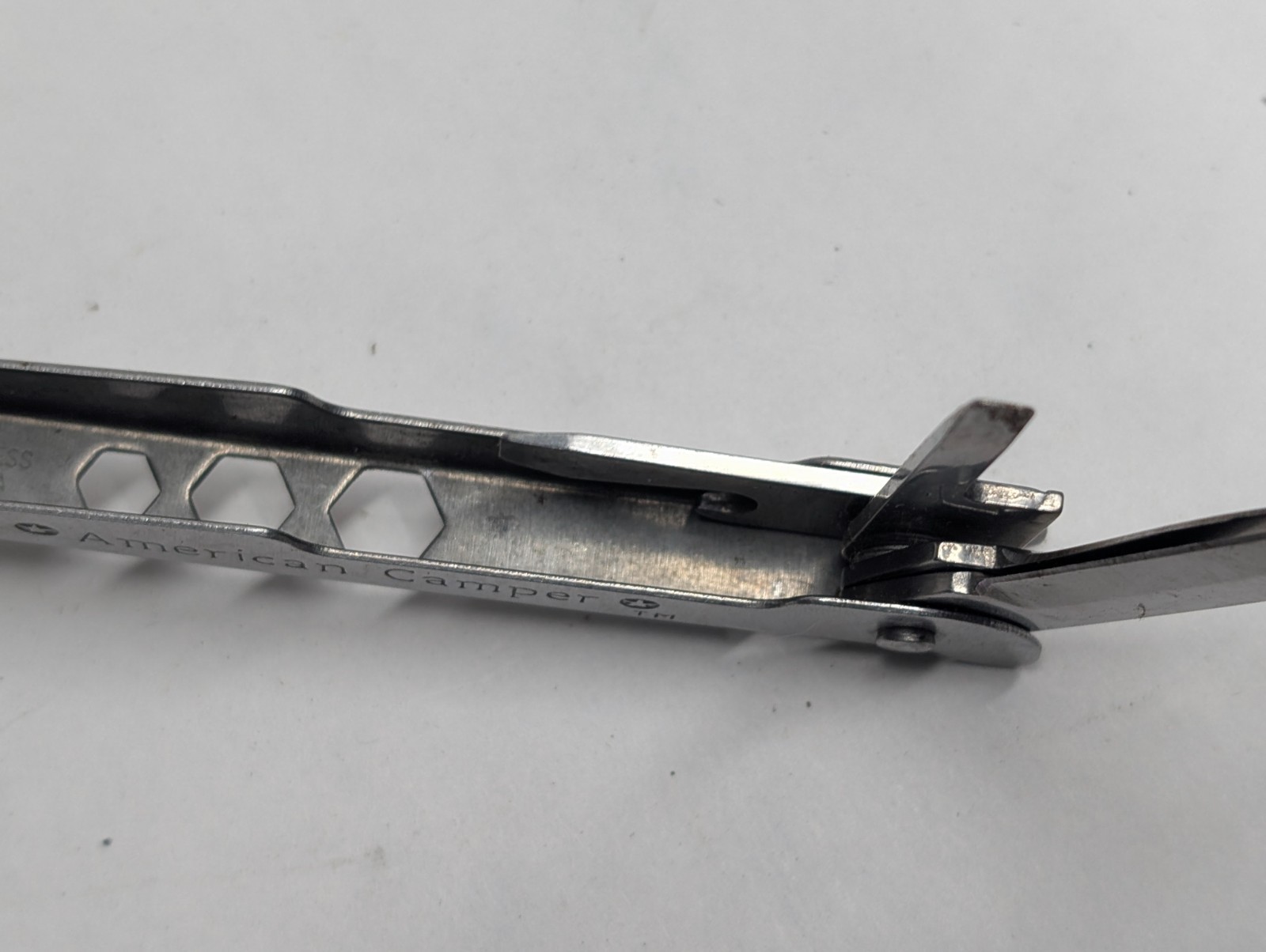 Vintage American Camper Multi Tool Folding Pocket Knife Set Stainless Steel