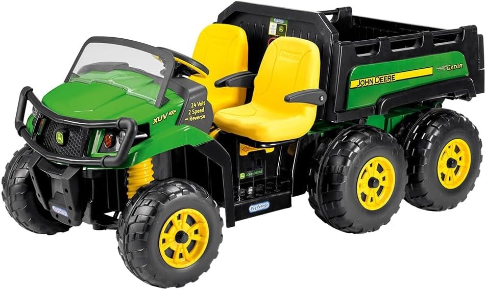 Peg Perego John Deere Gator XUV Ride On Replacement Rear Wheels 2 Pack 13-1/2″