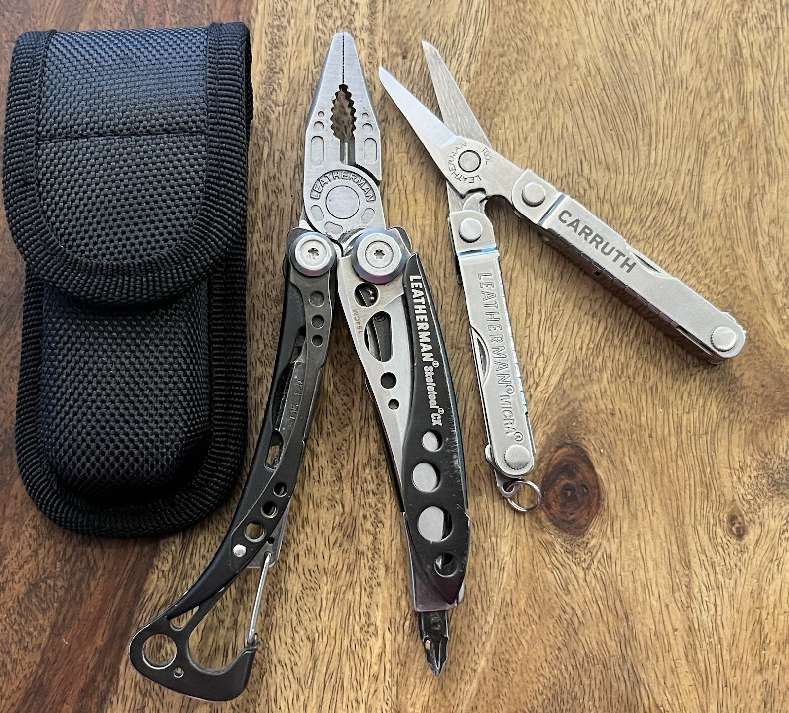 02/2021 Leatherman Skeletool CX MultiTool 154CM Blade w/Sheath & MICRA (Lot Of 2