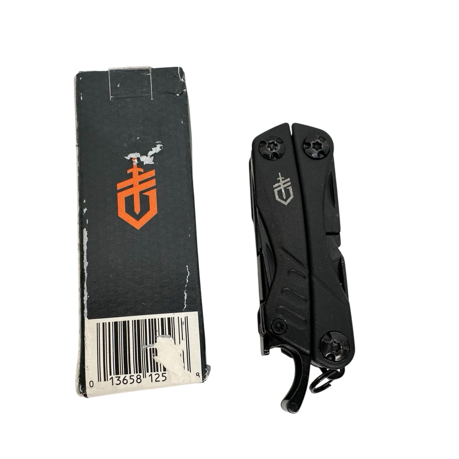 Gerber Dime 12-in-1 Keychain Multi-tool Black Needle Nose Plier Pocketknife READ