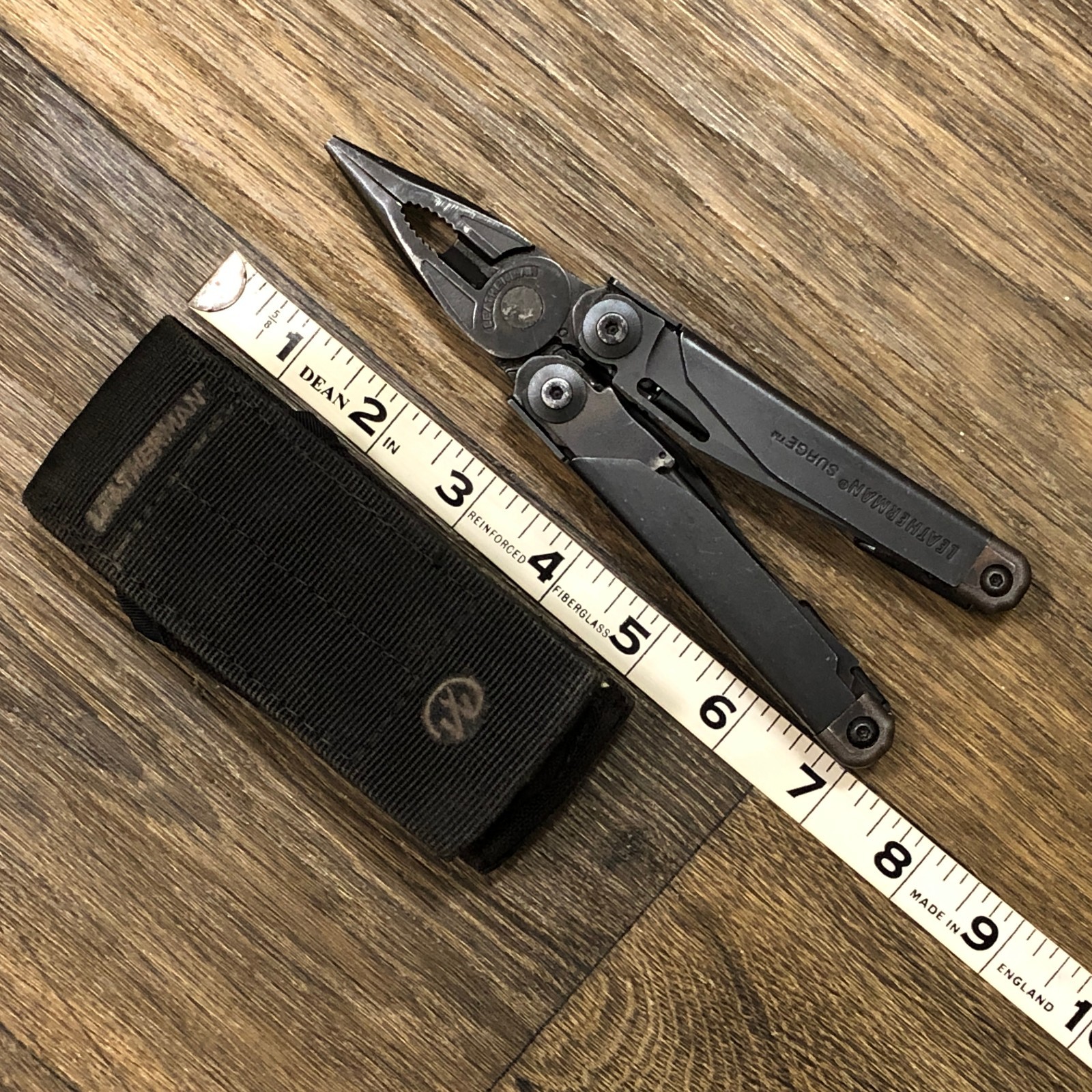 2008 Leatherman USA Surge Black Oxide Folding Multi-Tool Pliers & MOLLE Sheath