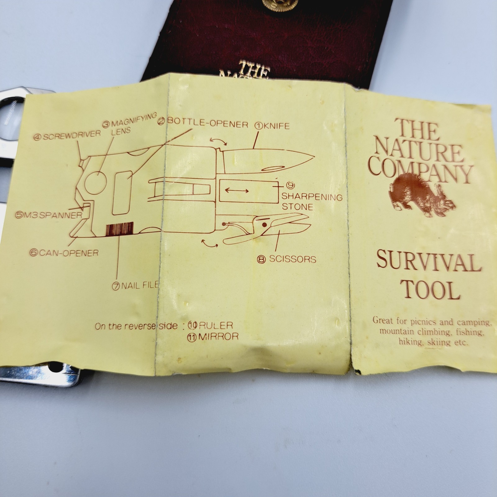Vintage Nature Company Survival Camping Outdoor Tool Stainless Steel Compact