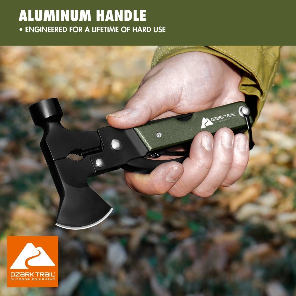 6.3 Inch 19-in-1 Multi-Function Camping Survival Tool with Aluminum Handle and