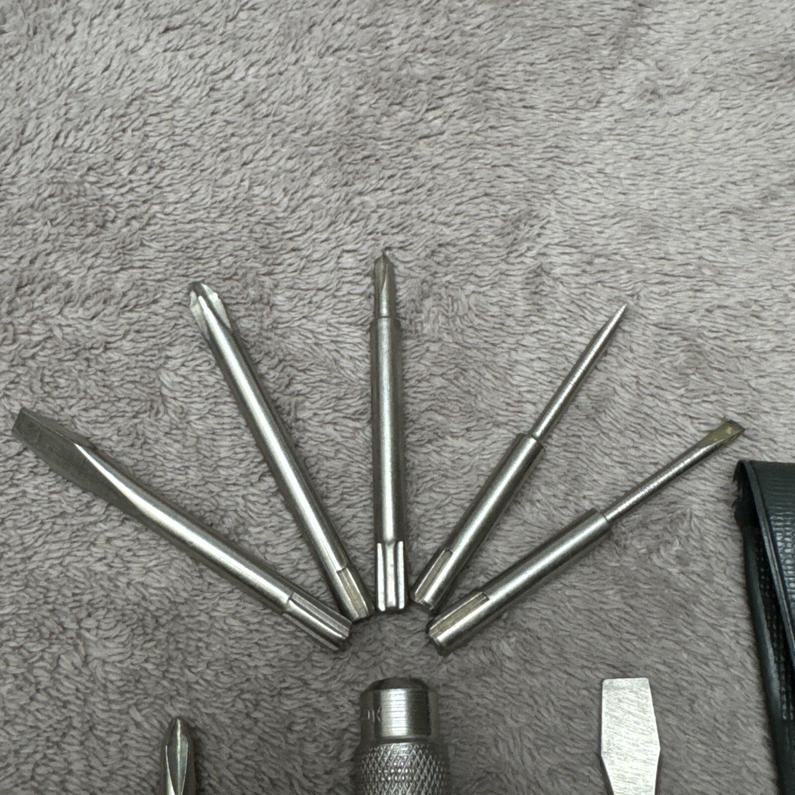 Vintage Soviet Pocket Multifunctional 5+2 Big Piece Screwdriver Set 1960s USSR