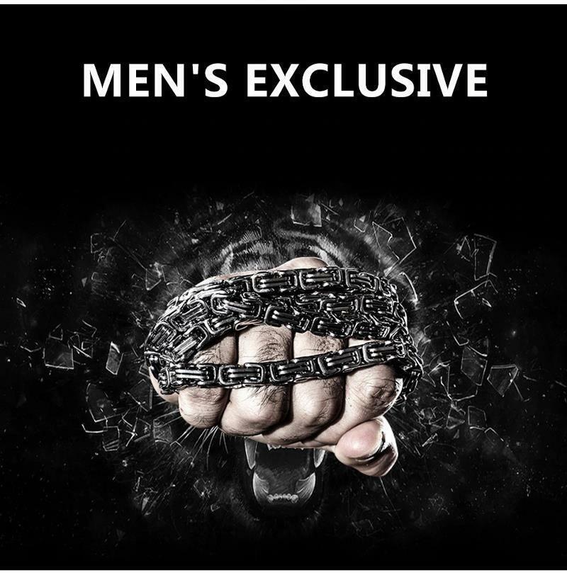 Hot Mens Tactical Bracelet Titanium Steel Defense Survival Necklace Chain Party
