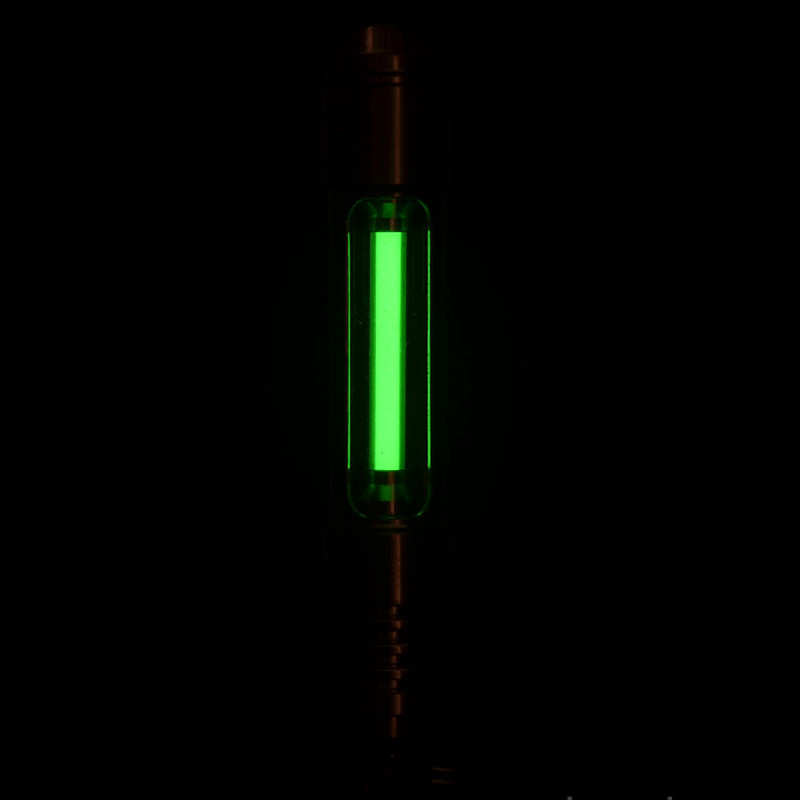 1 Pcs 3*22.5mm Titanium Luminous Tube Pendants Paracord Beads Key Ring Pendants