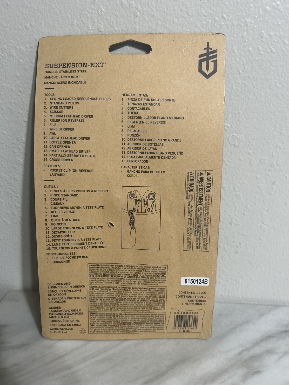 Gerber 31-003634 15 in 1 Multi-Tool with Pocket Clip
