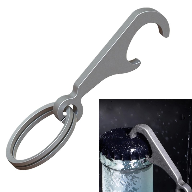 Portable Beer Caps Opener Outdoor Tool backpacks Pendant with Keyring Enduring