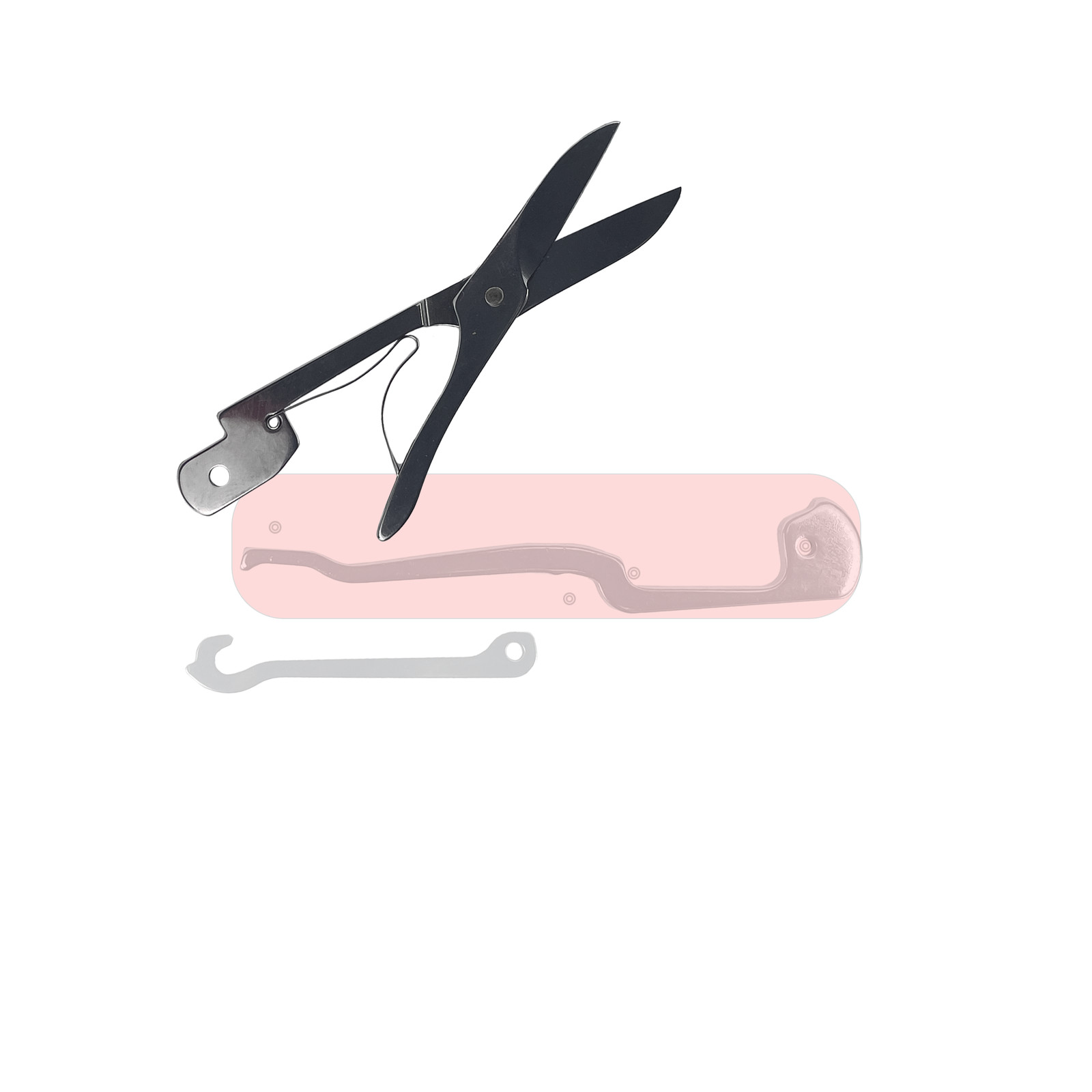 Parts from 91 mm Victorinox Swiss Army Knife: 1 Part For Mods or Repair