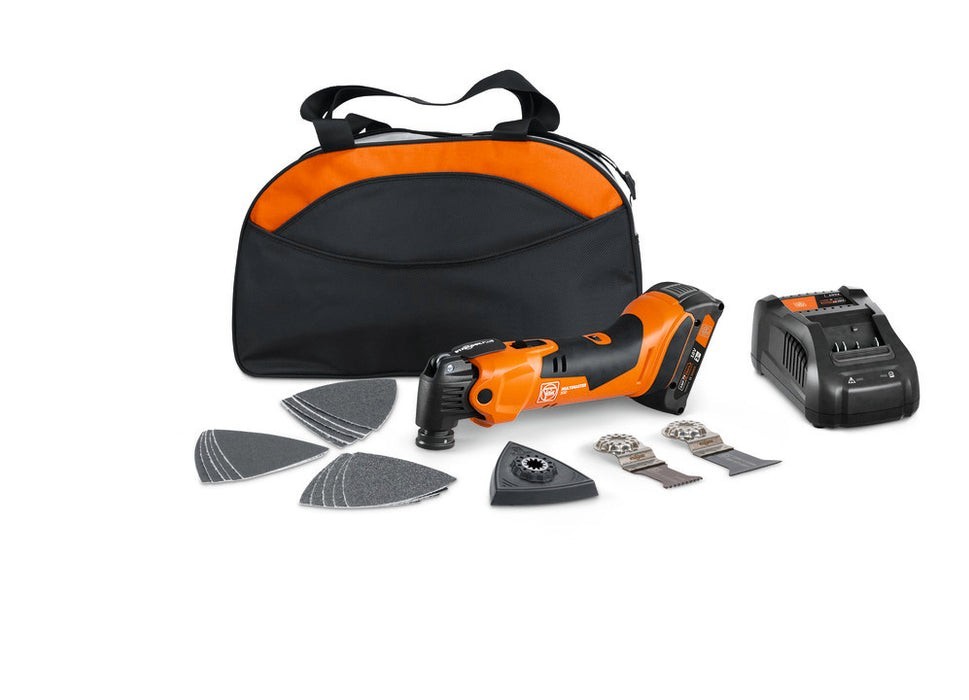 Fein Ampshare Multimaster Multi-Tool 500 Plus 2Ah 18V With Bag 22Pc Kit