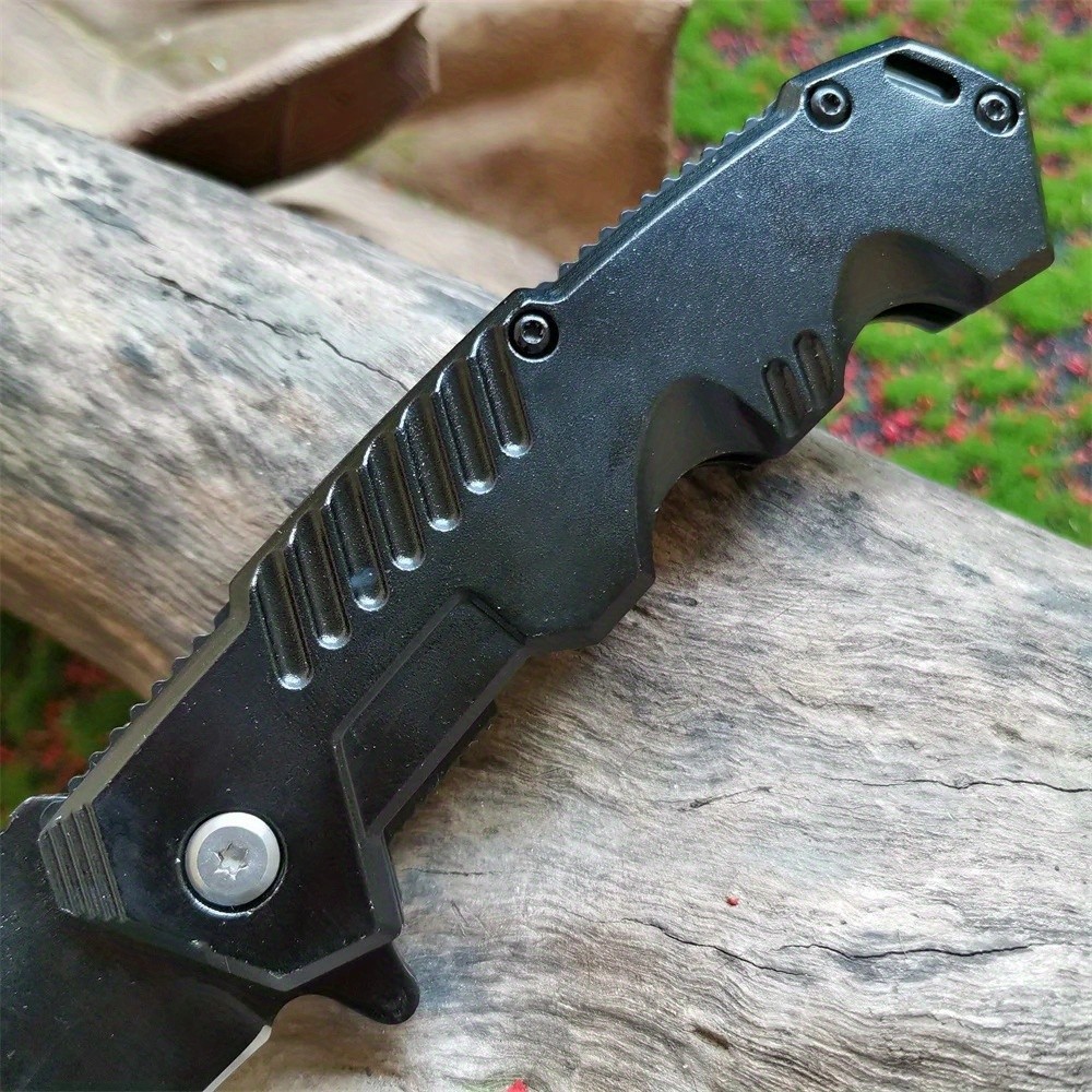 Steel EDC Pocket Knife Bearing Lock Safety – Compact Portable Design for Camping