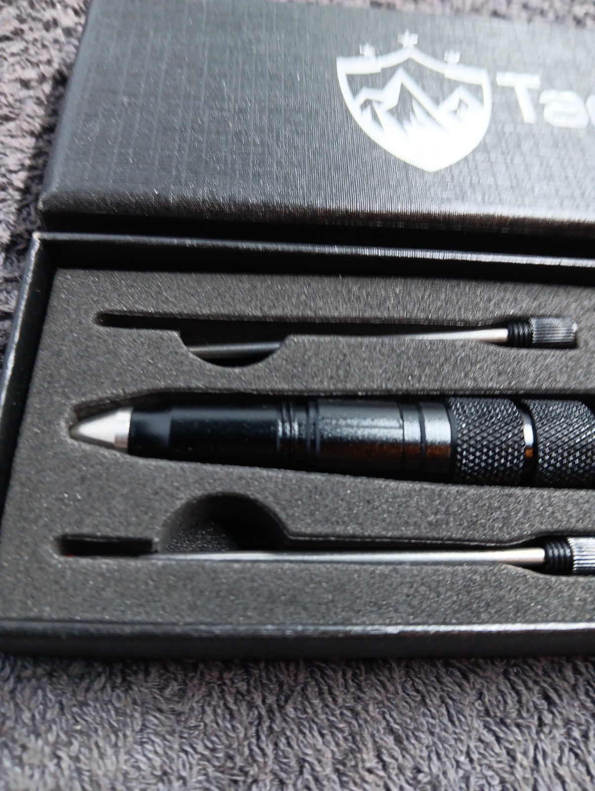 Tacright 6 in1 Tactical Pen Flashlight Glass Breaker EDC Survival Tool Multitool