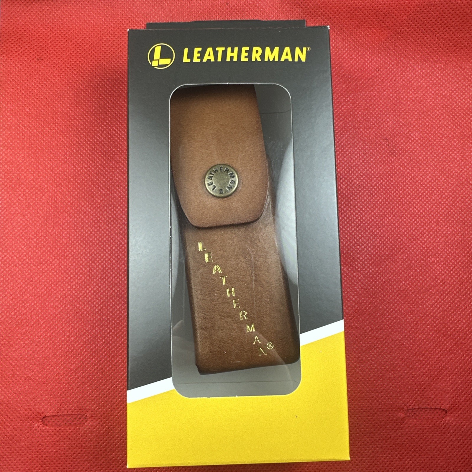 Rare Leatherman Garage-Specific Snap Sheath, Brown, New in package